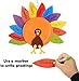 Thanksgiving Craft Kits, DIY Make A Turkey for Festive Fall Party Game School Activities and Door Hanging Ornament Decoration Supplies for Kids and Adults, 3 Pack