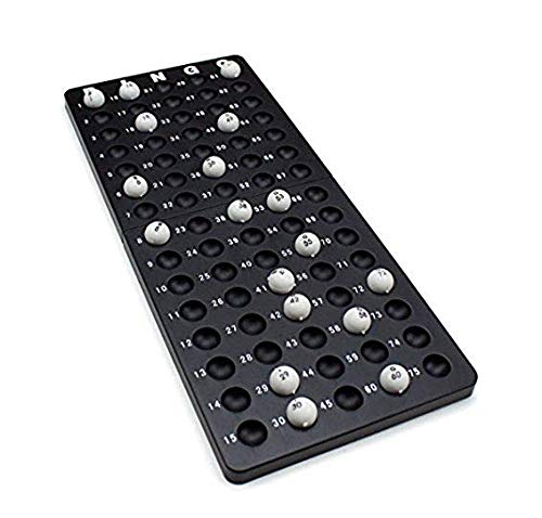 Shopefied Classic Bingo Game Set - 18 Cards 75 Balls Metal Cage Chips