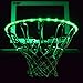 GlowCity Light Up LED Rim Kit with LED Basketball Included - Green, Size 7 Basketball (Official Size)