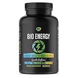 Bio Energy - Enhanced Caffeine Pills for Energy and Focus - Enhanced Concentration, Memory & Clarity - Thermogenic Supplement for Improved Metabolism in Men and Women (60 Veggie Capsules)