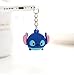 ZOEAST Cute Blue Stitch Alien Lilo & Stitch Chain Hanging Dust Plug 3.5mm Phone Headphone Jack Earphone Cap Ear Cap Dust Plug Charm iPhone 4 4S 5 5S SE 6 6S Plus Huawei Samsung IPad iPod (Stitch)