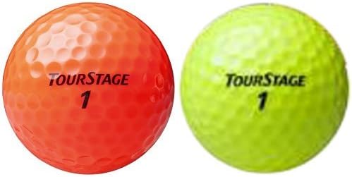 Amazon ブリヂストン ゴルフボール ツアーステージ エクストラディスタンス 2セット 12球入 セット オレンジ イエロー ブリヂストン Bridgestone ゴルフボール