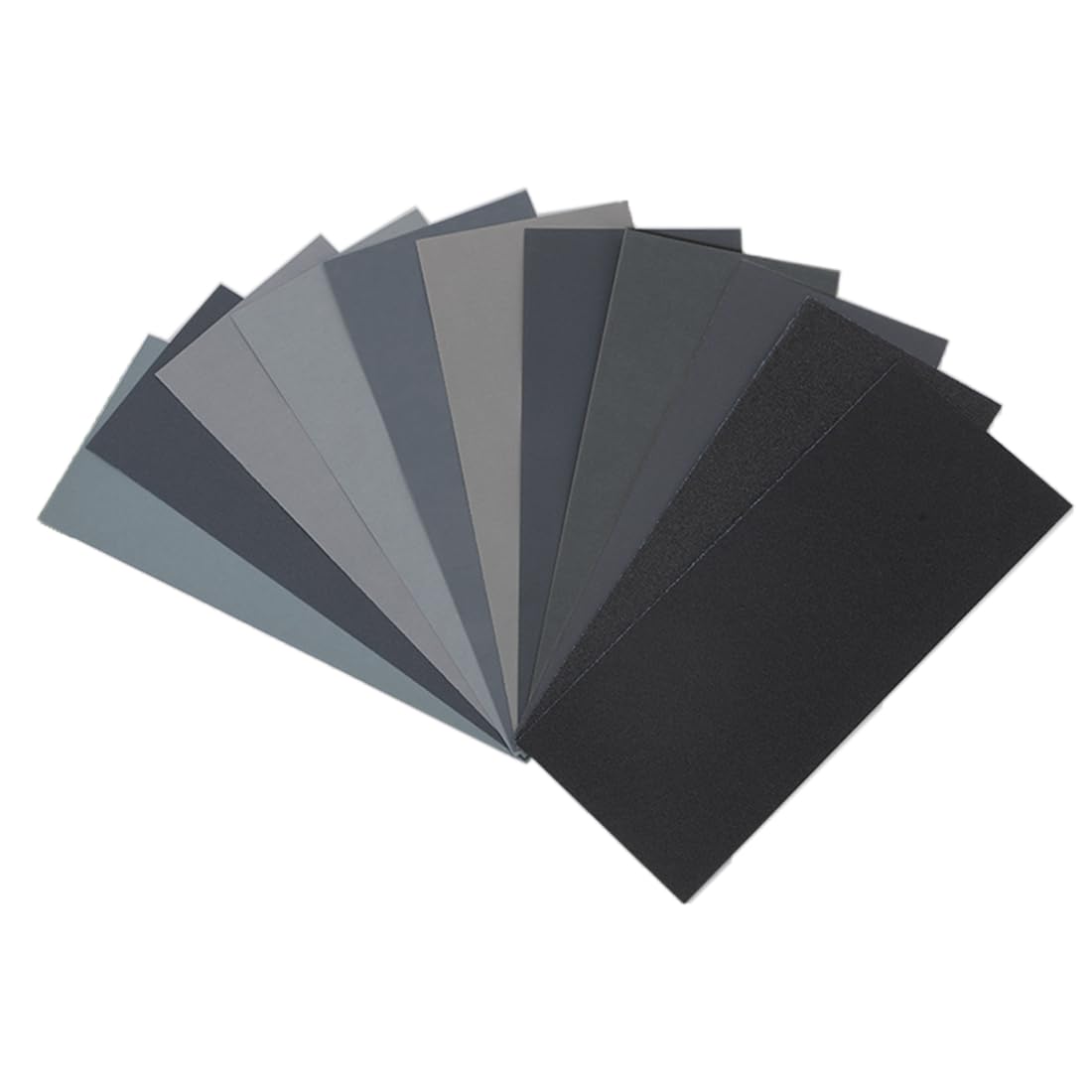 36 Pcs Sandpaper - 120 to 3000 Grits Sandpaper,Wet and Dry Assorted Sanding Sheets, Coarse to Fine Abrasive Paper for Polishing Cars Metal Wood Furniture Walls