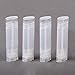 Ewanda store 5ml Oval Lip Balm Tubes,100PCS Plastic Clear Empty Oval Oval Deodorant Containers Lip Gloss Container Holder With Caps