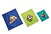 etee Beeswax Food Wraps, Organic Biodegradable and Reusable Alternative to Plastic Wrap, Ziptop Bags and Storage Containers, Each Set Has 1 Small, 1 Medium, 1 Large Wrap, 3 Pack (9 Wraps)