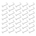 D.Bella 35pcs Clear L Shaped Nose Ring Retainer, Bioflex Acrylic Clear Nose Studs for Men Women Piercing Body Jewelry
