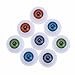 DECORA 4 Pairs of 4 Colors 26mm Half Round Acrylic Doll Bear Craft Plastic Eyeballs(8pcs)