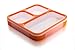 Bento Lunch Box by Lifemark Labs - Stylish Leakproof Lunch Kit with 3 Compartments - For Kids & Adults - Easy Portion Control - Container is Dishwasher & Microwave Friendly