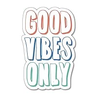 Good Vibes Only Sticker Decal Vintage Waterproof Luggage World Travel