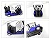 HAPTIME 4.75 inch Die-cast Metal Golf Cart Mini Pull Back Golfcart Small Motor Vehicle Toy, Great for Golf Theme Cake Topper, Birthday Gift, Room Decor