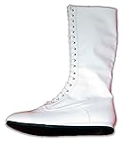 Pro Wrestling Costume Boots (Small, White)