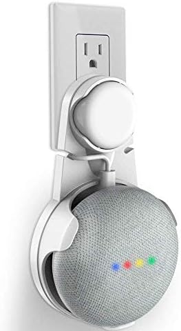 Delhisalesmart Wall Mount Stand Hanger for Google Home Mini Voice Assistants (White)