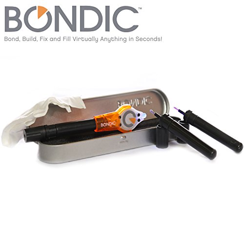 Bondic All Purpose-Instant Fix. Faster & Stronger Than Any Glue, Adhesive, Epoxy! Non Toxic,Made In USA! Up To 200 Fixes! World's 1st Liquid Plastic Welder! Bond, Build, Fix & Fill Anything.(Pro Kit)