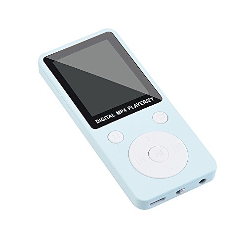 Fenleo MP3/MP4 Music Player, Portable Audio Player with Photo Viewer, FM Radio, Built-in Microphone, Voice Recorder, E-book, 1.8’’ Screen, 32G TF Card Support(not included) with Headphone & Data Cable