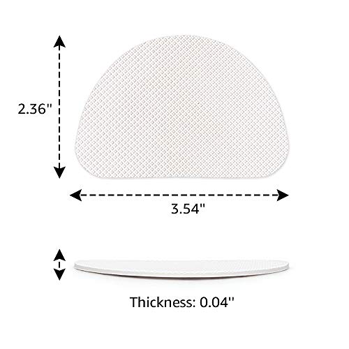 Beautulip Non-Skid Pads for Shoes Self-Adhesive Shoe Grips for Bottom of Shoes Sole Stick Protector Pack of 8 (Clear)