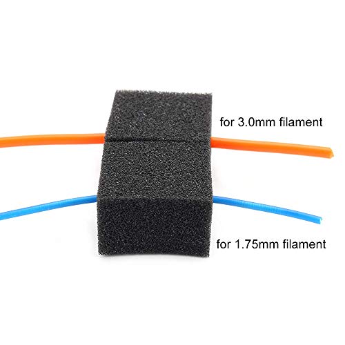 FYSETC 3D Printer Filament Cleaner Block Rubber Foam Filters for Diameter 1.75 3.0mm ABS, PLA, Wood, Other 3D Printing Filaments