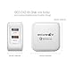 Qualcomm Quick Charge Wall Charger, BlitzWolf Qualcomm QC 3.0 30W 2.4A Dual USB Port Travel Charger With Power3S Tech for Xiaomi5, LG G5, HP Elite x3, HTC 10, Asus ZenFone 3, LeEco Le MAX 2(White)