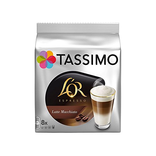 Tassimo L'OR Latte Macchiato Coffee Pods (Pack of 5, Total 80 pods, 40 servings) Amazon.co.uk