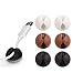SD Cable Clips - USB Charger Cell Phone Mouse Cord Holder - Multipurpose Cable Organizer Wire Managerment System - Self Adhesive for Desk Weighted 6pcs White Black Brown
