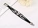 MORE FUN Punk Style Alloy Button Leather Two Black Handmade Braided Rope Bracelet (Skull Head)…