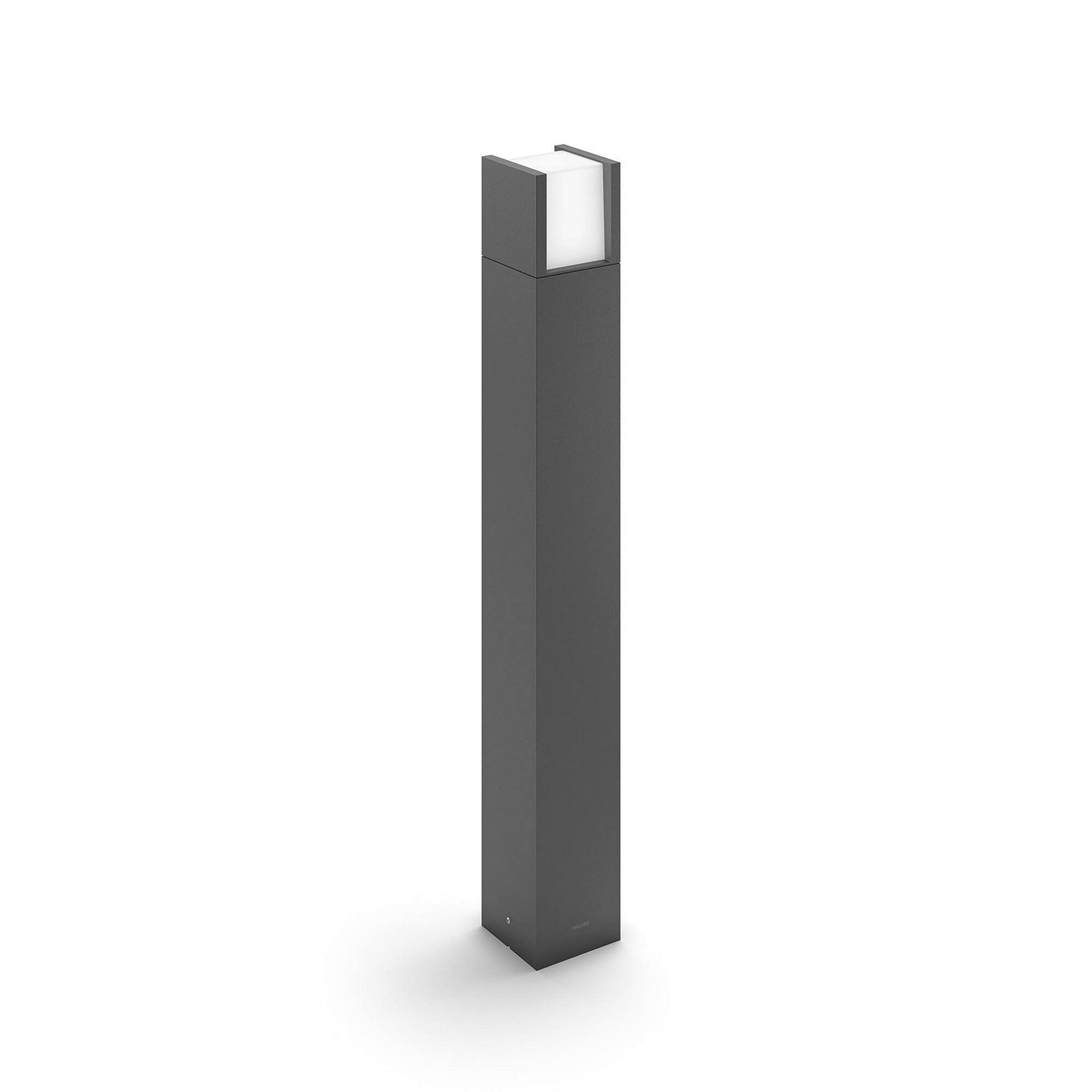 Philips myGarden Arbour LED Path Pedestal [Anthracite Grey - Cool White Light] 4000K For Outdoor Path and Pation Lighting, Garden and Driveway — image 1