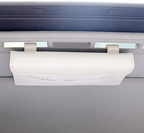 Car Tissue Holder Hanging Sun Visor Armrest Box Pumping Box Chair Back Creative Car with Box Car Interior Products, velocidad, White