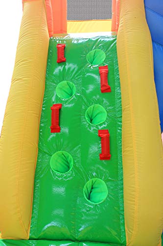 RETRO JUMP Inflatable Slide Bouncer, Pool Water Slide Climber Castle Bounce House Waterslide for Kids Backyard with Blower