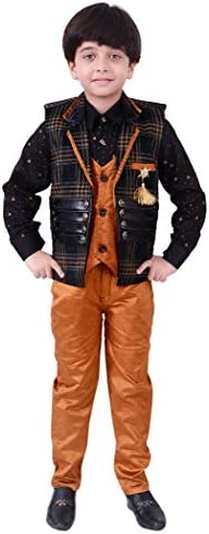 Arshia Fashions Boys Shirt Waistcoat and Pant Set Party wear