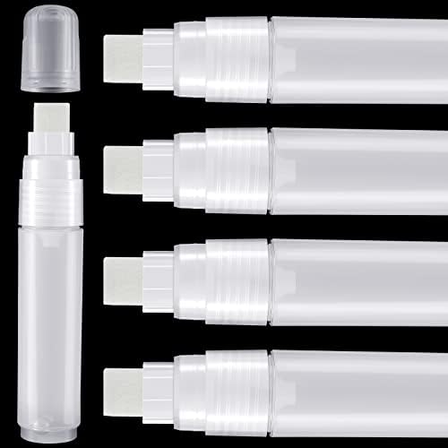 Pack White Paint Pens Empty Acrylic Permanent Marker Clear White