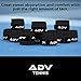 ADV Dry Tennis Overgrip Tape - 3, 12, 30, 60 Pack - FeltTac Tennis Racket Grip Tape - Ultra Absorbent Tennis Grip Tape - Comfort Tennis Racket Grips - Tennis Grips Overgrip (12-Pack Black)