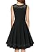 Laksmi Women's Cocktail Dress Vintage Sleeveless Floral Lace Formal Swing Dresses