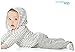 Simple Joys by Carter's Unisex Babies' 4-Piece Jacket, Pant, and Bodysuit Set, White/Grey, Stripe, 0-3 Months