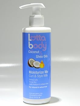 lottabody coconut and shea oils moisturize me curl and style milk