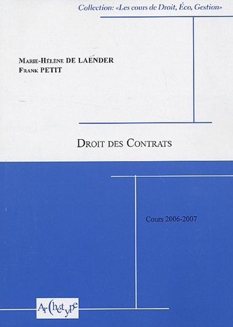 Droit des contrats