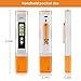 Digital PH Meter, PH Meter 0.01 PH High Accuracy Water Quality Tester with 0-14 PH Measurement Range for Household Drinking, Pool and Aquarium Water PH Tester Design with ATC(NewOrange)