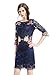 Joy EnvyLand Women Floral Sheath Cocktail Prom Party Embroidered Bodycon Dress
