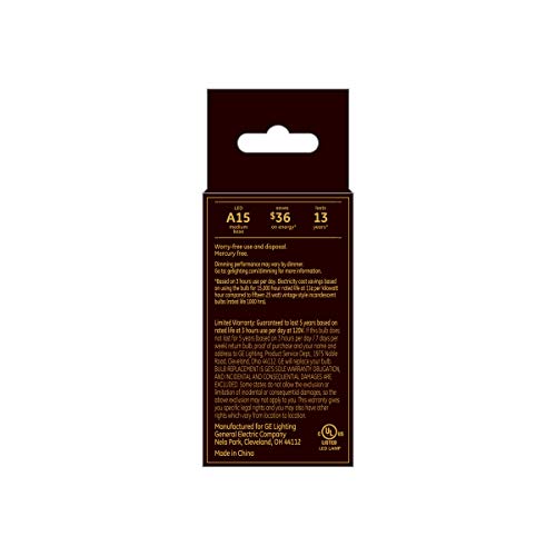 GE Vintage Style LED Bulb A15 - Image 3