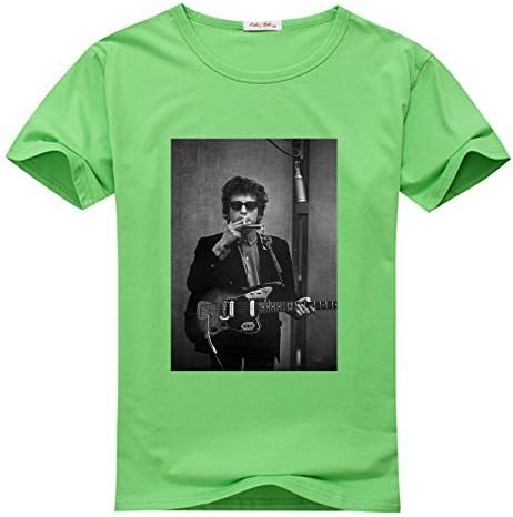 LLtshirt - Bob Dylan Tee shirt, Men's Slim Fit Tshirt (Large)