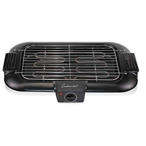 Continental Electric CEBQ909 Indoor Electric BBQ Grill, 2Serving