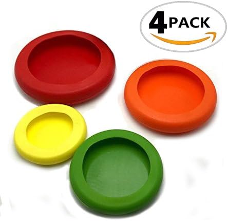 Oopsu Fruit and Vegetable Storage Containers farberware food protect huggers, Food cover Huggers Silicone，Food Savers Containers, Food Caps for Jars and Cans，Huggers Reusable Silicone Food Savers