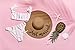The Chic Soul Beach Floppy Hat for Bridal Shower Gift Bachelorette Party (Just Married)