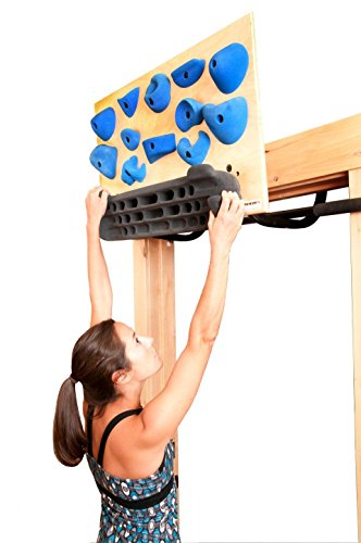 UPC 850522004099, Blank Slate Climbing Trainer Hangboard - Classic Adujustable Hangboard Workout, Rock Climbing Wall Board, Climbing Gym, Indoor Climbing, Climbing Training, Rock Climbing Exercises, Blank Slate Climbing (Light Stain, Adjustable 1-10 Degree Overhang)