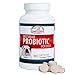 Best Value Probiotic for Dogs, 90 chewable tablets, 7 Beneficial Strains, 4 Billion CFUs per tablet, Acidophilus probiotics for Digestion and Immune Support