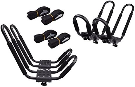 Car Rack&amp; Carrier Universal Kayak 2 pairs carrier Canoe Boat Surf Ski Roof Top Mount Car SUV Crossbar
