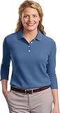 Port Authority Women's EZCotton Pique 3/4Sleeve Polo