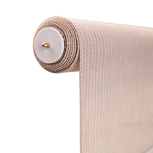 Cool Area 6ft x 6ft Outdoor Cordless Roller Sun Shade for Proch Patio in color Sesame
