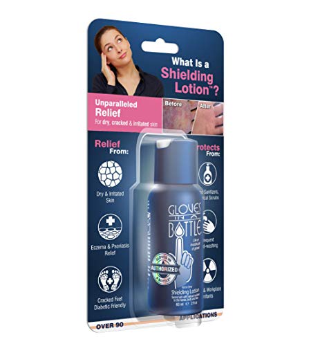 Gloves In A Bottle Shielding Lotion 2 oz Blister - Unparalleled relief for dry, cracked & irritated skin - For hands & body (Pack May Vary) at Amazon