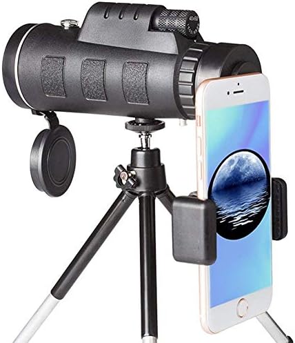 Monocular Telescope 40x60 High Power Waterproof Monocular with Smartphone Adapter & Tripod for Bird Watching Hunting Camping Travelling Wildlife Game