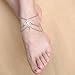Susenstone Women Beach Barefoot Sandal Foot Tassel Jewelry Anklet