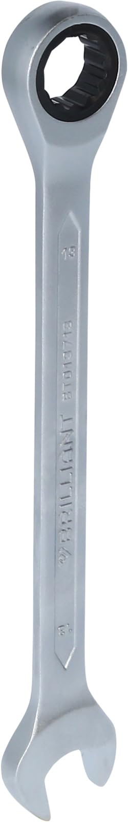 BRILLIANT TOOLS BT013713 Ratchet Ring Spanner, 13 mm [Powered by KS Tools] — image 1